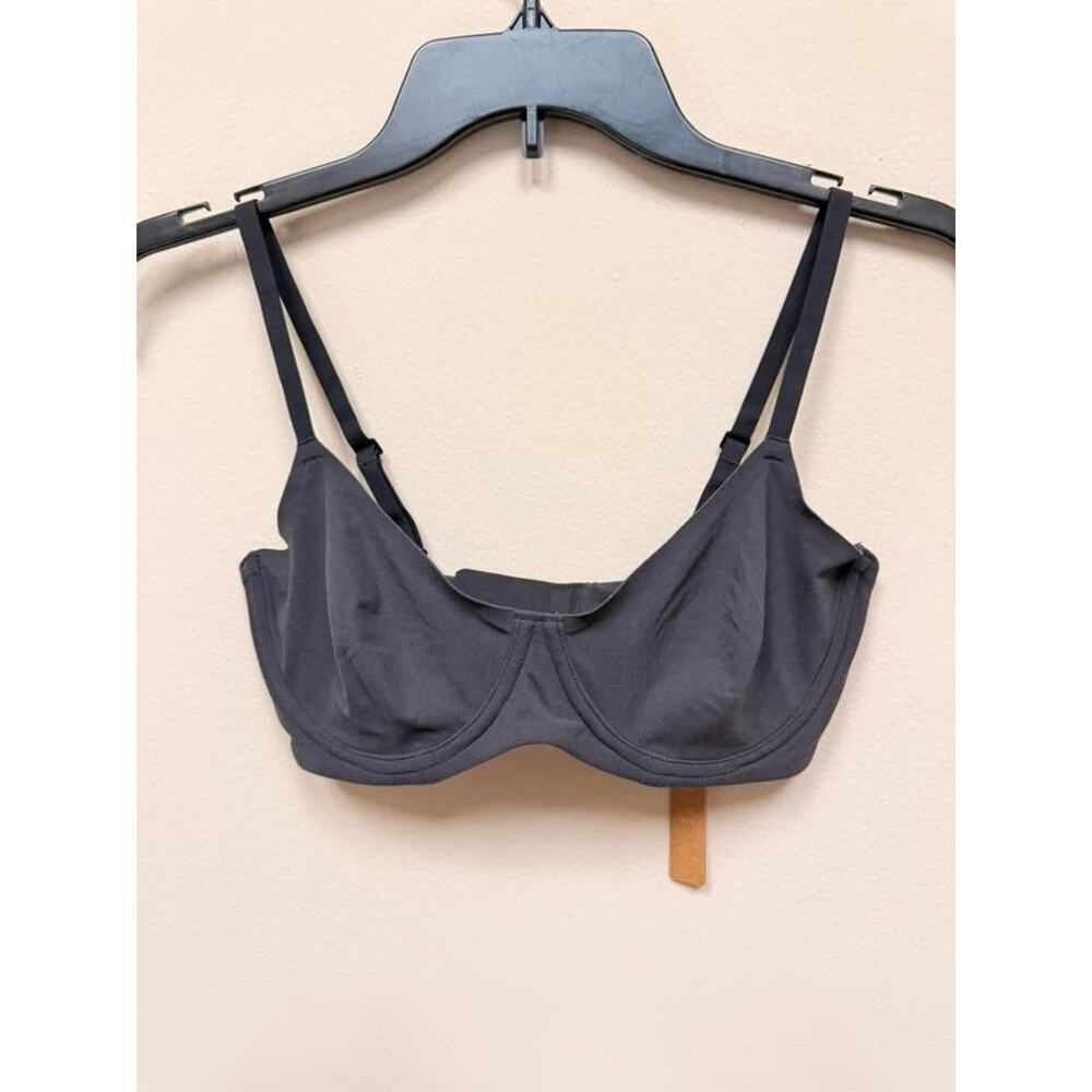 SKIMS FITS EVERYBODY Unlined Demi Bra - Onyx Size 34D NWT #1847